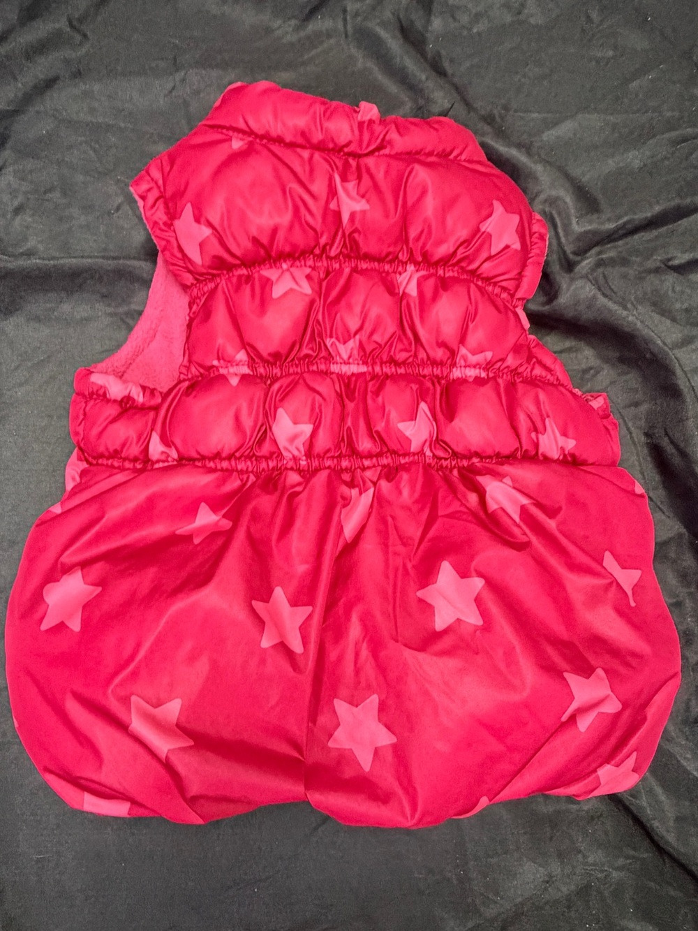 Old Navy Star-Print Puffy Vest - Bright Pink